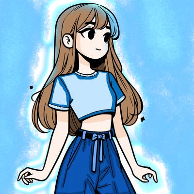 girl in a cute crop top