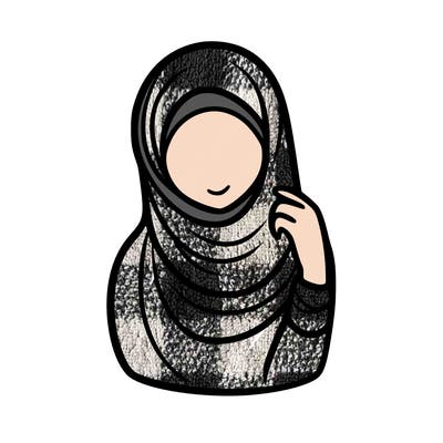 veiled woman