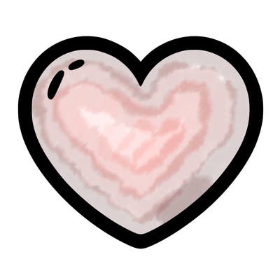 a blank heart