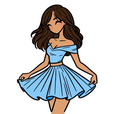 woman in skirt