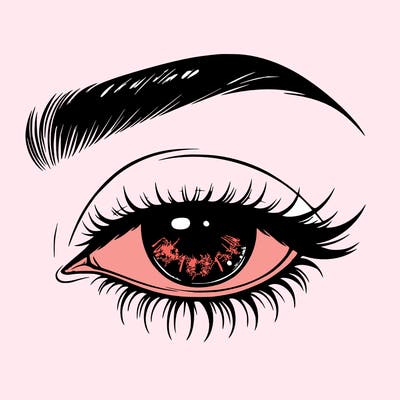 eye closed realistic