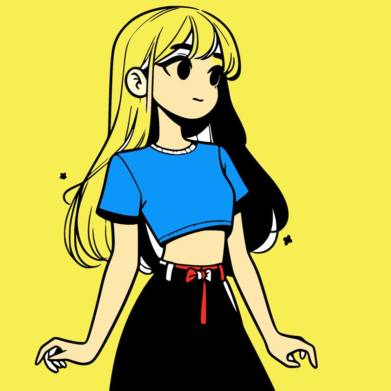 girl in a cute crop top