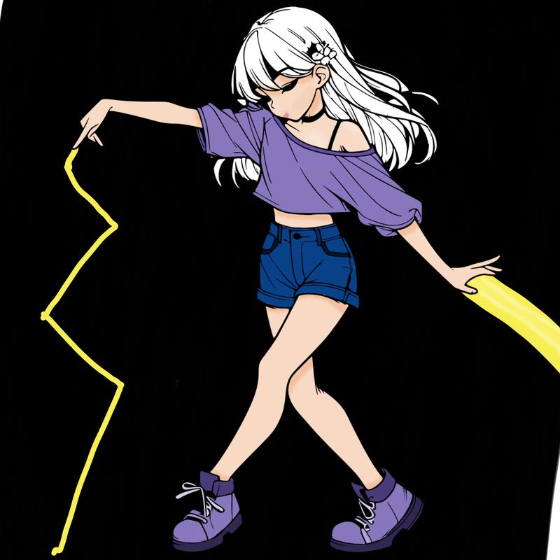 realistic girl danceing