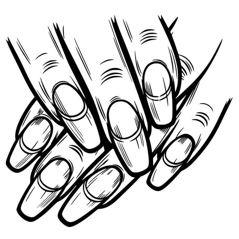 nails with french tips all white