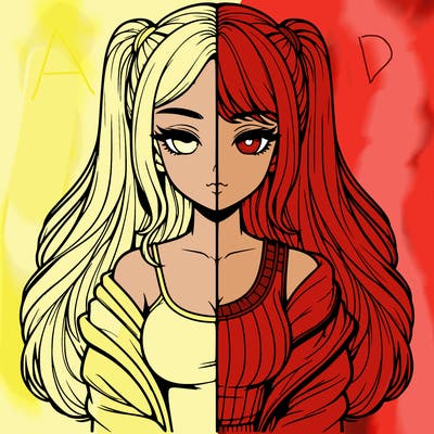 realistic girl split
