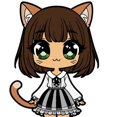 manga kitty girl