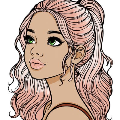 beautiful realistic girl