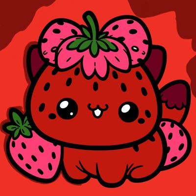 strawberry cat