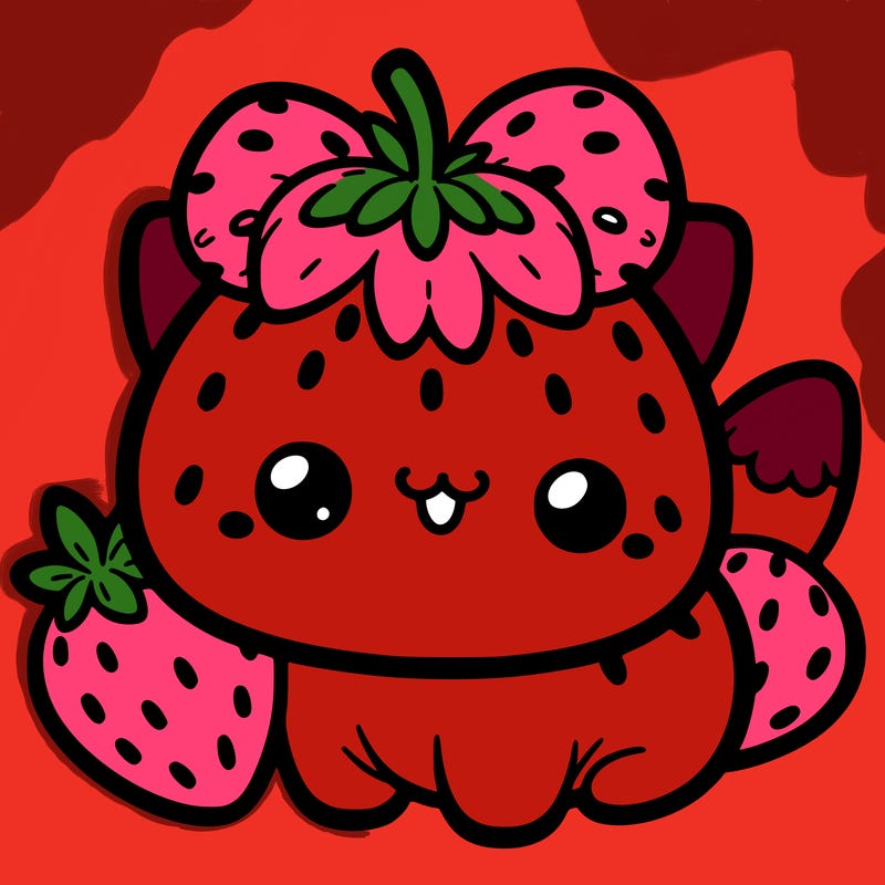 strawberry cat