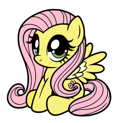 fluttershy muy little pony