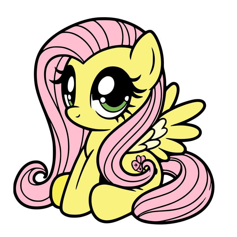 fluttershy muy little pony