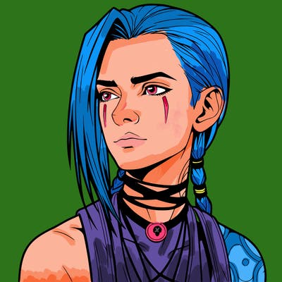 jinx from arcane realistic