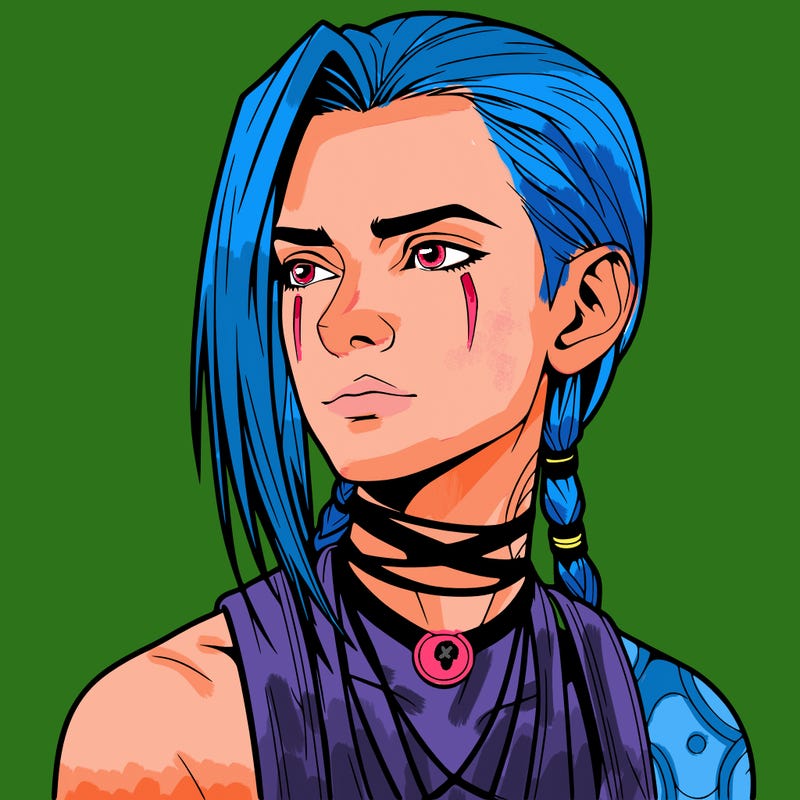 jinx from arcane realistic