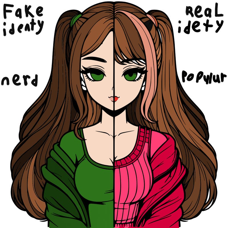 realistic girl split