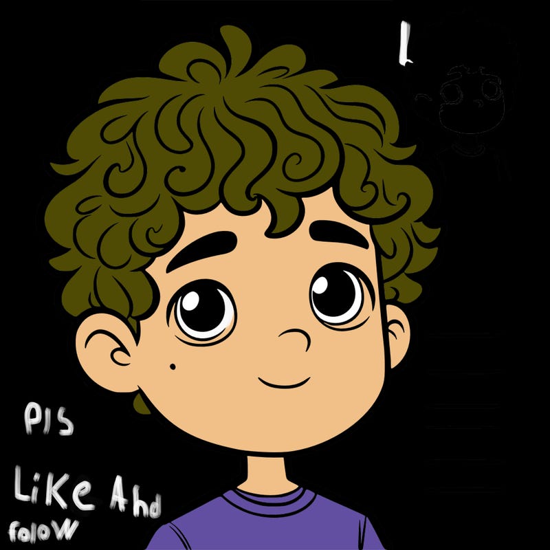 boy with curly hair