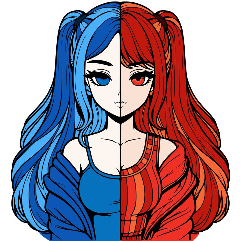 realistic girl split