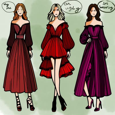 fashion models dresses