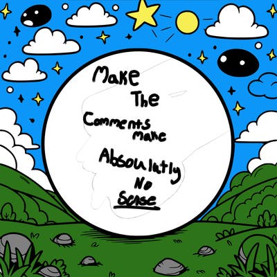 a circle with nothing around it