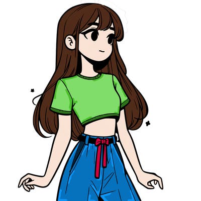 girl in a cute crop top