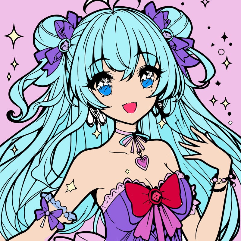 gorgeous anime magical girl