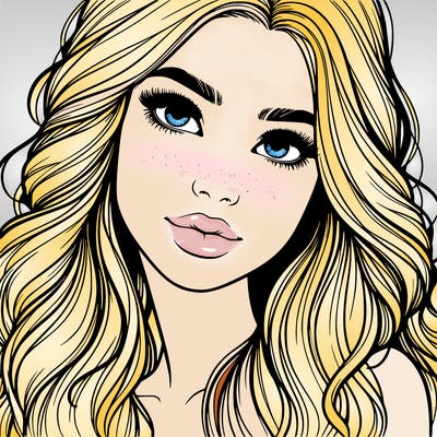 beautiful realistic girl