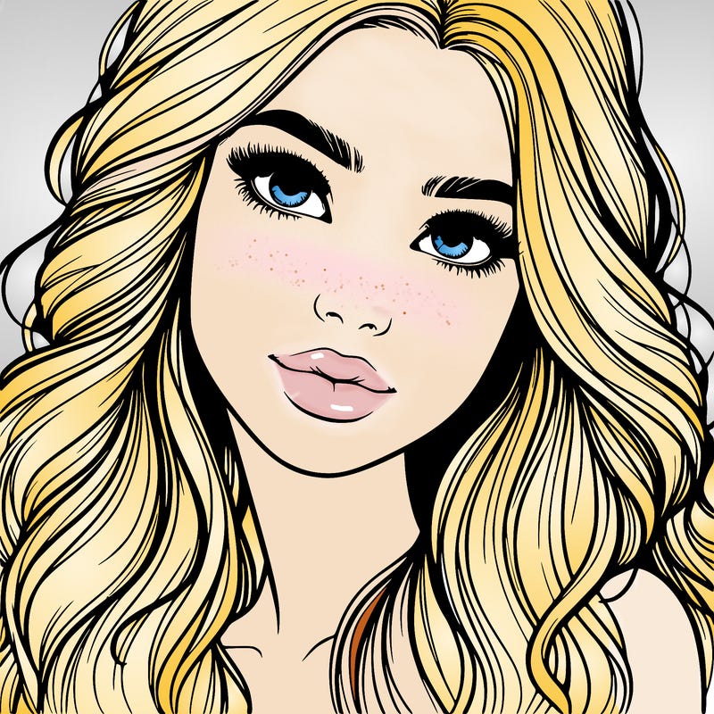 beautiful realistic girl