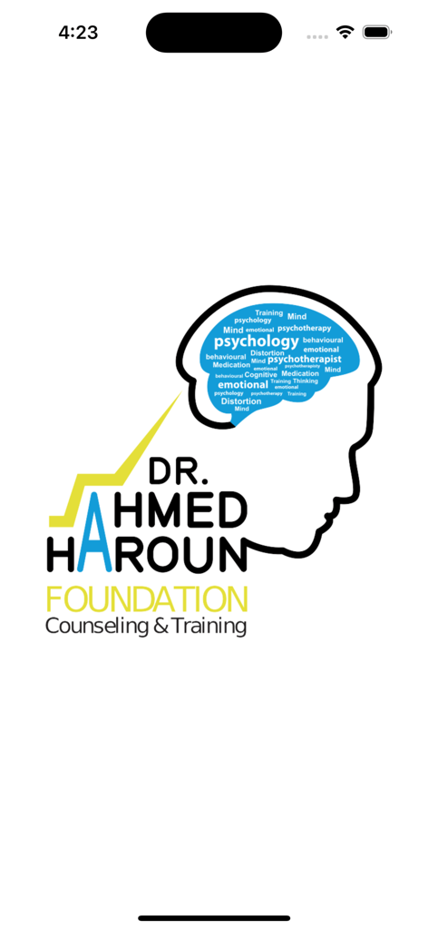 Dr. Ahmed Haroun Foundation logo for counseling and training
