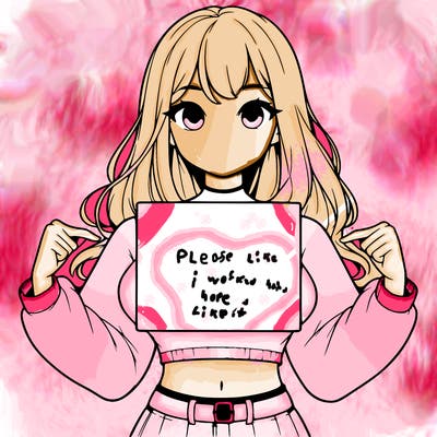 girl holding a blank sign in a long sleeve crop top