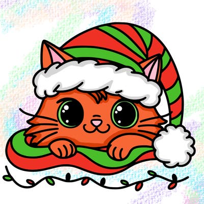 cat christmas