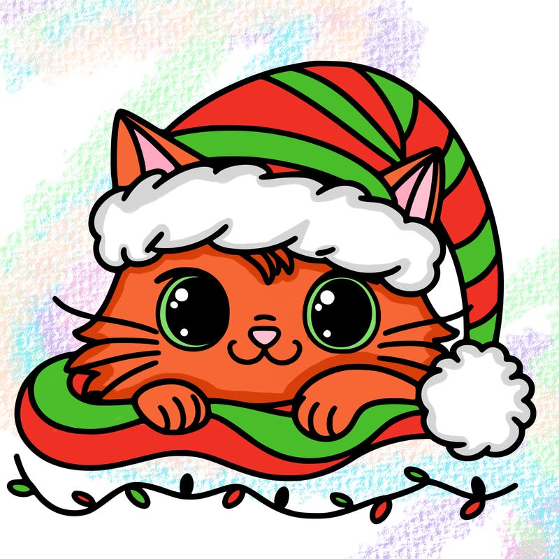 cat christmas