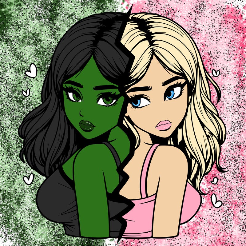 realistic girl split