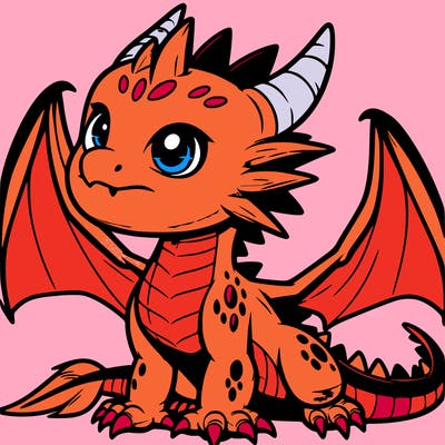 fierce baby night dragon