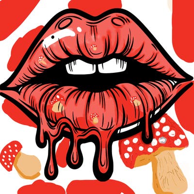lips that look realistic and drip