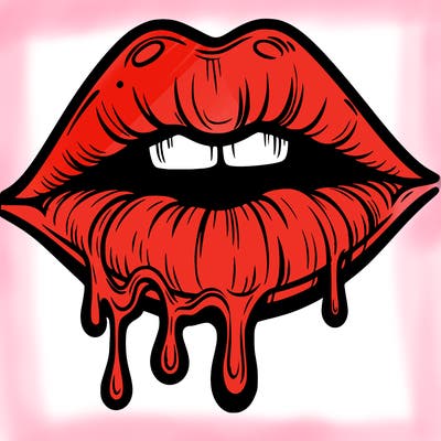 lips that look realistic and drip