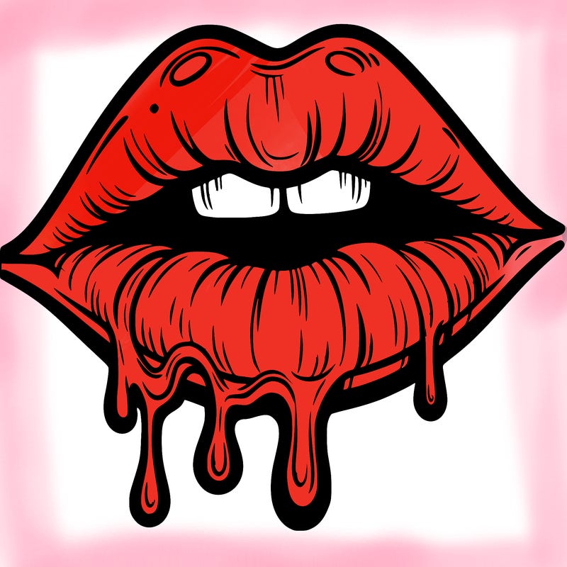lips that look realistic and drip