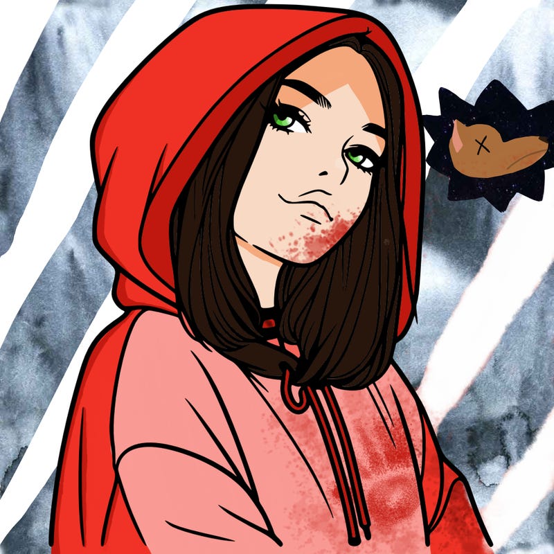 a realistic girl in a hoodie