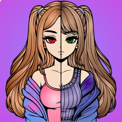 realistic girl split