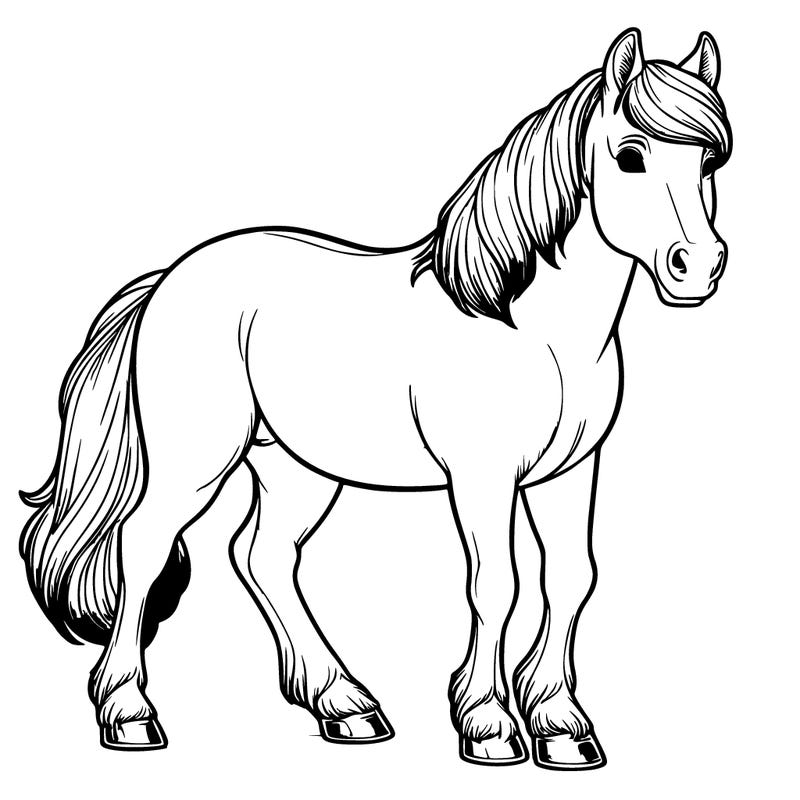 realistic horse