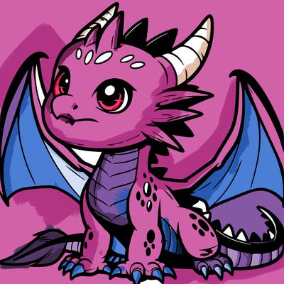 fierce baby night dragon