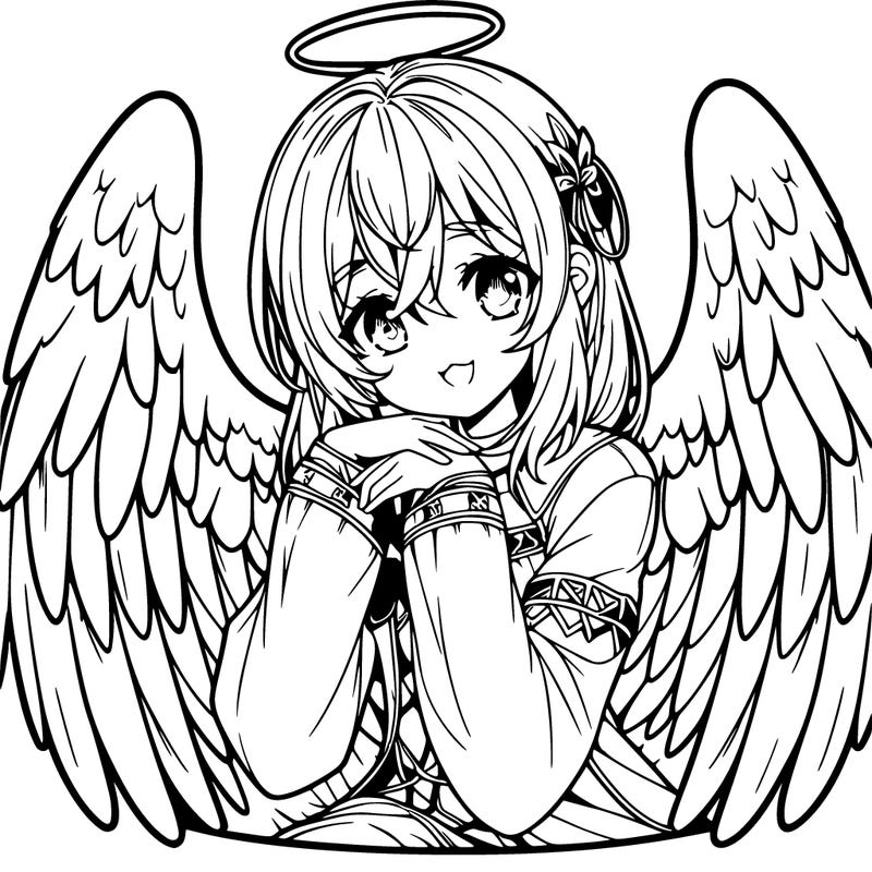 manga angel realistic