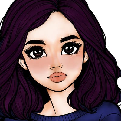 realistic girl whith cute eyes