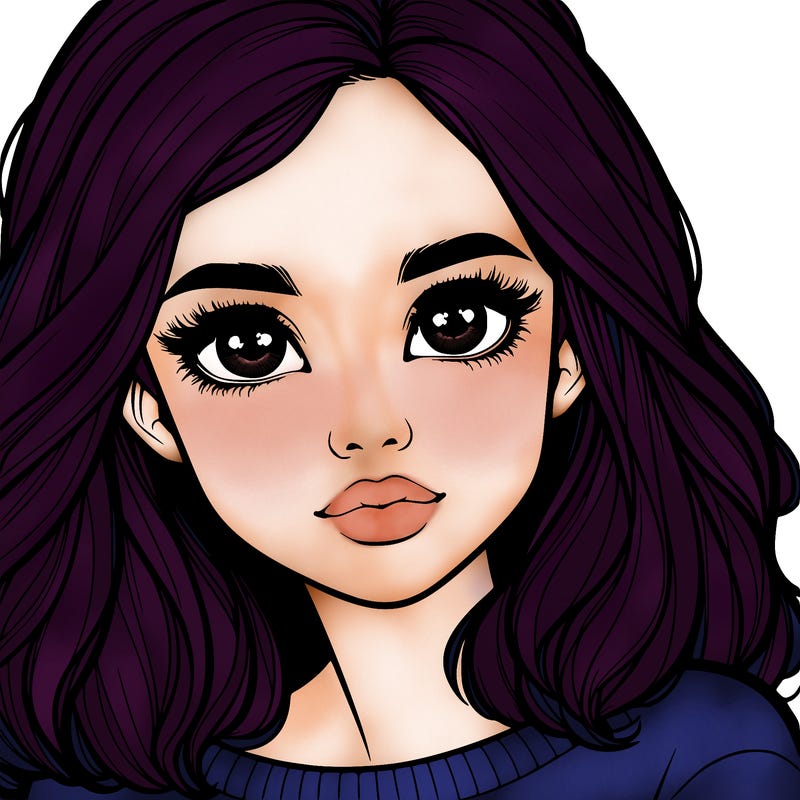 realistic girl whith cute eyes