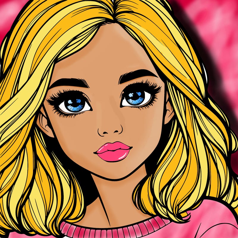 realistic girl whith cute eyes