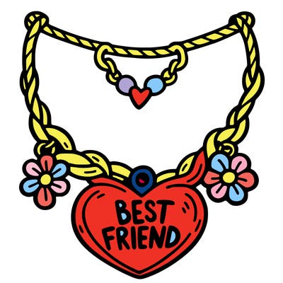 best friend necklace
