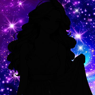 realistic girl in flowy silky prom dress