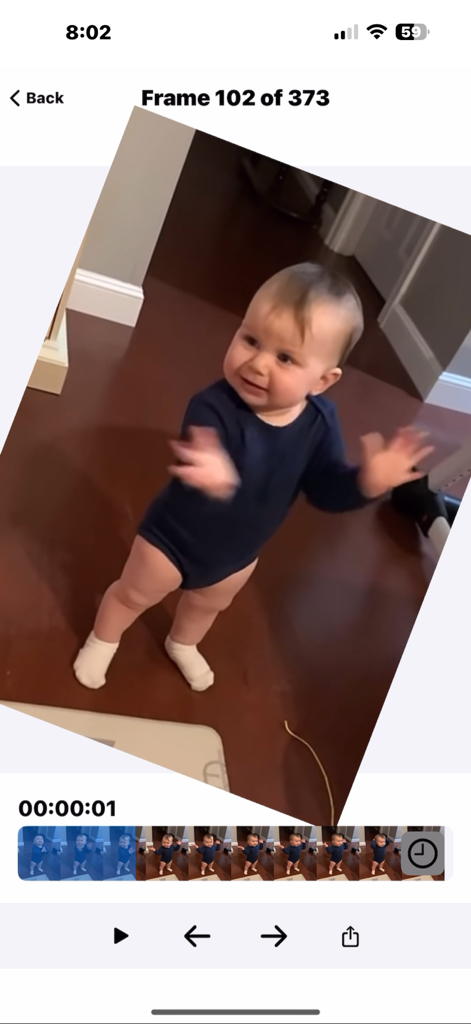 Video Scrubber Pro - Video Scrubber Pro app interface showing frame by frame video inspection and precise playback controls