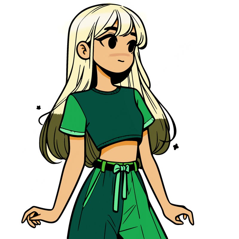 girl in a cute crop top