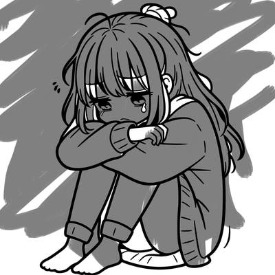 depressed girl