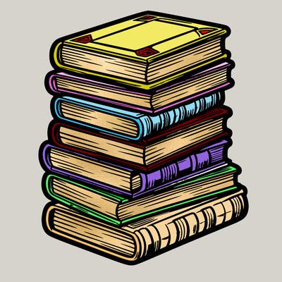 stack of books