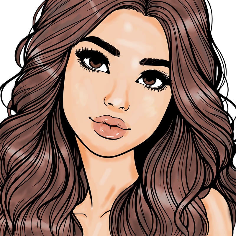 beautiful realistic girl